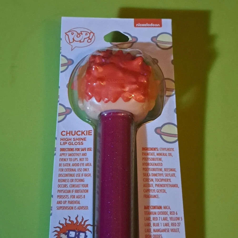 Nickelodeon keychain pins Funko Pop Rugrats Limited Edition Chuckie Lip Gloss